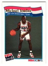 1991 NBA Hoops Michael Jordan 1992 USA Team Basketball Card Bulls