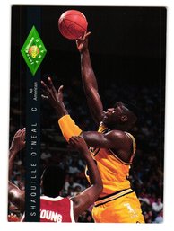 1992-93 Classic Four Sport Shaquille Shaq O'Neal Rookie John R Wooden Award Basketball Card Magic
