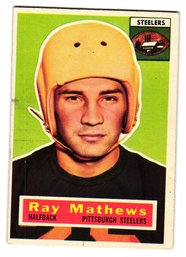 1956 Topps Ray Matthews Football Card Steelers