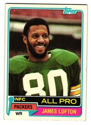 1981 Topps James Lofton Football Card Packers