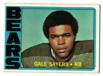 1972 Topps Gale Sayers Football Card Bears