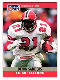 1990 Pro Set Deion Sanders Football Card Falcons