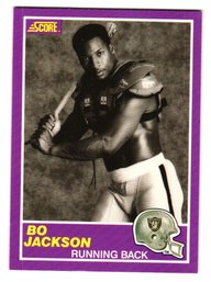 1989 Score Bo Jackson Football Card Raders