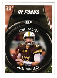 2018 Sage Hit Priemer Draft Josh Allen Rookie Football Card Bills
