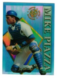 1995 Topps Stadium Club Mike Piazza Clear Cut Insert Baseball Card Dodgers