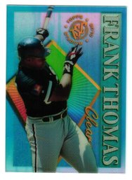 1995 Topps Stadium Club Frank Thomas Clear Cut Insert Baseball Card White Sox