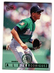 1995 Fleer Ultra Alex Rodriguez Rookie Baseball Card Mariners