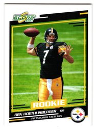 2004 Score Ben Rothlisberger Rookie Football Card Steelers