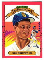 1990 Donruss Ken Griffey Jr. Diamond Kings Baseball Card Mariners
