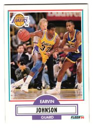 1990 Fleer Earvin 'Magic' Johnson Basketball Card Lakers