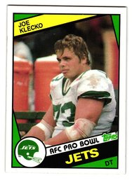 1984 Topps Joe Klecko Football Card Jets