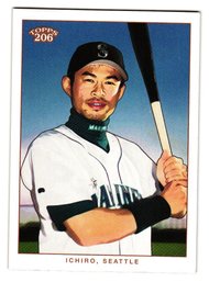 2002 Topps T-206 Ichiro Baseball Card Mariners