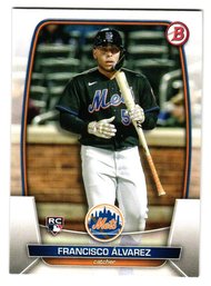 2023 Bowman Francisco Alvarez Rookie Baseball Card Mets