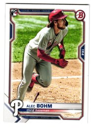 2021 Bowman Alec Bohm Rookie Baseball Card Phillies