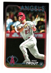 2024 Topps Mike Trout Baseball Card Angels