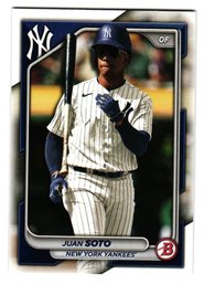 2024 Bowman Juan Soto Baseball Card Yankees