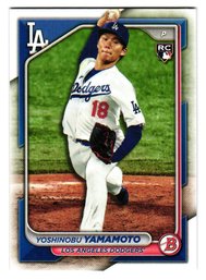 2024 Bowman Yoshinobu Yamamoto Rookie Baseball Card Dodgers