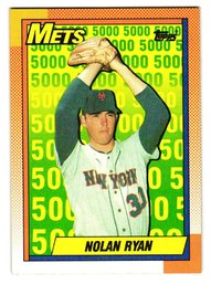 1990 Topps Nolan Ryan The Mets Years Baseball Card