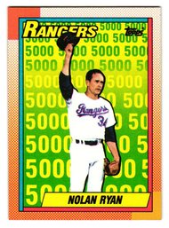 1990 Topps Nolan Ryan The Rangers Years Baseball Card