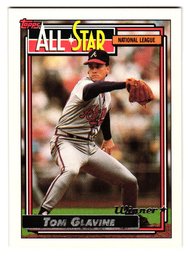1992 Topps Gold Tom Glavine All-Star Baseball Card Braves