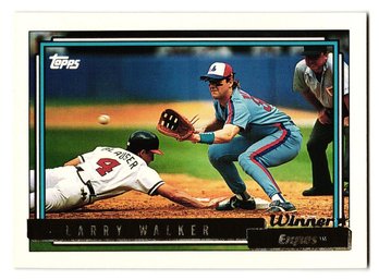 1992 Topps Gold Larry Walker Baseball Card Expos