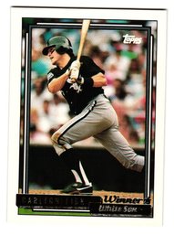 1992 Topps Gold Carlton Fisk Baseball Card White Sox