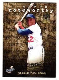 2001 Topps Jackie Robinson Noteworthy Insert Baseball Card Dodgers