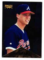 1996 Pinnacle N.L. Checklist Chipper Jones Baseball Card Braves