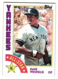 1984 Topps Dave Winfield All-Star Baseball Card Yankees