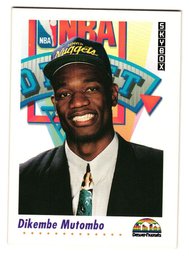 1992 Skybox Dikembe Mutombo Rookie Basketball Card Nuggets