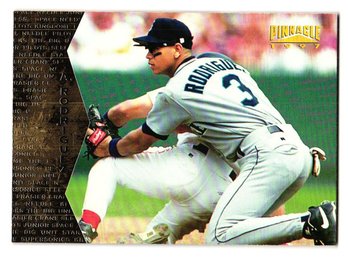 1997 Pinnacle Alex Rodriguez Baseball Card Mariners