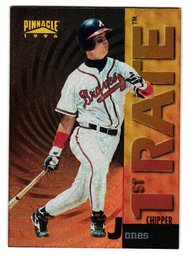 1996 Pinnacle Chipper Jones 1st Rate Insert Baseball Card Braves