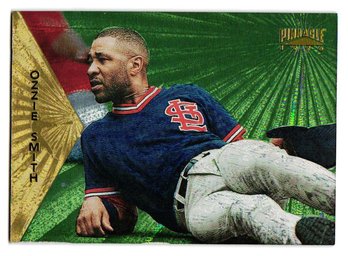 1996 Pinnacle Ozzie Smith Starburst Parallel Baseball Card Cardinals