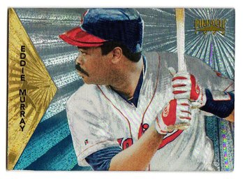 1996 Pinnacle Eddie Murray Starburst Parallel Baseball Card Indians