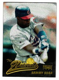 1996 Pinnacle Sammy Sosa Starburst Parallel 'The Naturals' Baseball Card Cubs