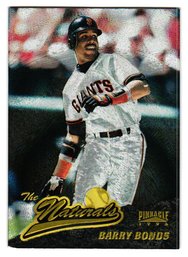 1996 Pinnacle Barry Bonds Starburst Parallel 'The Naturals' Baseball Card Giants