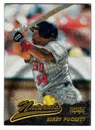 1996 Pinnacle Kirby Puckett Starburst Parallel 'The Naturals' Baseball Card Twins