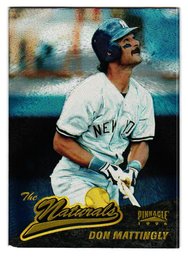 1996 Pinnacle Don Mattingly Starburst Parallel 'The Naturals' Baseball Card Yankees