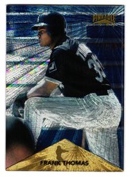 1996 Pinnacle Frank Thomas Starburst Parallel Baseball Card White Sox