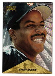 1996 Pinnacle Barry Bonds Starburst Parallel Baseball Card Giants