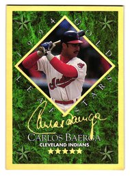 1994 Leaf Gold Stars #'D/10000 Carlos Baerga Baseball Card Indians