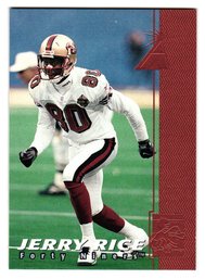 1997 Pinnacle Rembrandt Jerry Rice Quarterback Club Insert Football Card 49ers