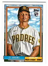 2022 Topps Archives CJ Abrams Rookie 1992 Debut Insert Baseball Card Padres