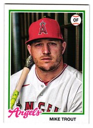 2022 Topps Archives Mike Trout Baseball Card Angels