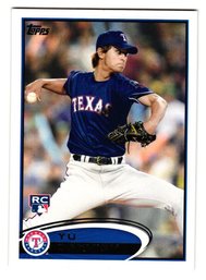 2012 Topps Yu Darvish Rookie Baseball Card Rangers