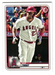 2020 Bowman Mike Trout Baseball Card Angels