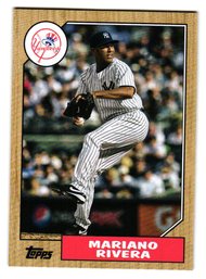 2022 Topps Archives Mariano Rivera 1987 Topps Baseball Card Yankees