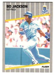 1989 Fleer Bo Jackson Baseball Card Royals