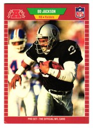 1989 NFL Pro Set Bo Jackson Football Card Raiders