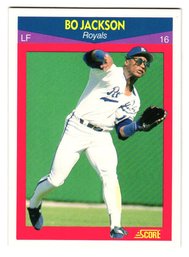 1990 Score Bo Jackson Super Star Baseball Card Royals